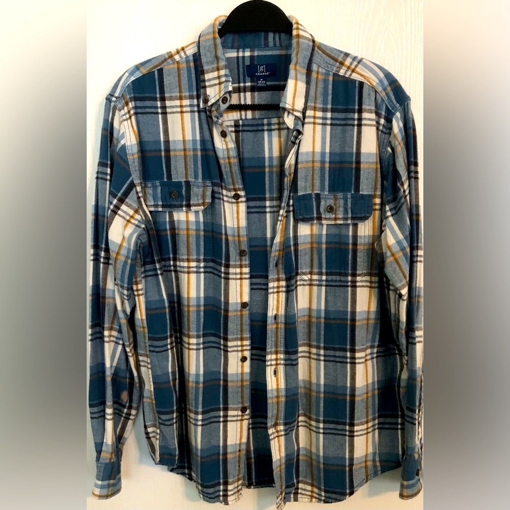 George Medium flannel button down.